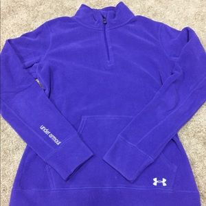 Under Armour purple half zip up fleece.